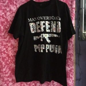 Man overboard defend pop punk tee